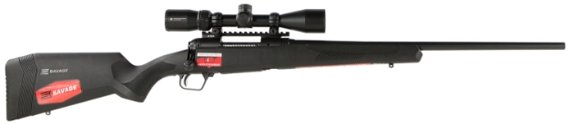 Picture of Savage Arms 110 Apex Hunter Xp 7Mm-08 Rem 4+1 20", Matte Black Metal, Synthetic Stock, Vortex Crossfire Ii 3-9X40mm Scope 