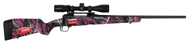 Picture of Savage Arms 110 Apex Hunter Xp 243 Win 4+1 22", Matte Black Metal, Muddy Girl Synthetic Stock, Vortex Crossfire Ii 3-9X40mm Scope 