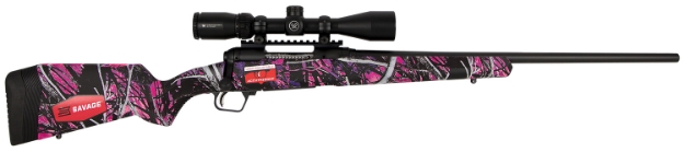 Picture of Savage Arms 110 Apex Hunter Xp 7Mm-08 Rem 4+1 20", Matte Black Metal, Muddy Girl Synthetic Stock, Vortex Crossfire Ii 3-9X40mm Scope 