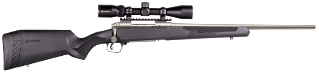 Picture of Savage Arms 110 Apex Storm Xp 7Mm-08 Rem 4+1 20", Matte Stainless Metal, Synthetic Stock, Vortex Crossfire Ii 3-9X40mm Scope 