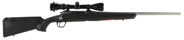 Picture of Savage Arms Axis Xp 223 Rem 4+1 22", Matte Stainless Barrel/Rec, Black Synthetic Stock, Includes Weaver 3-9X40mm Scope 