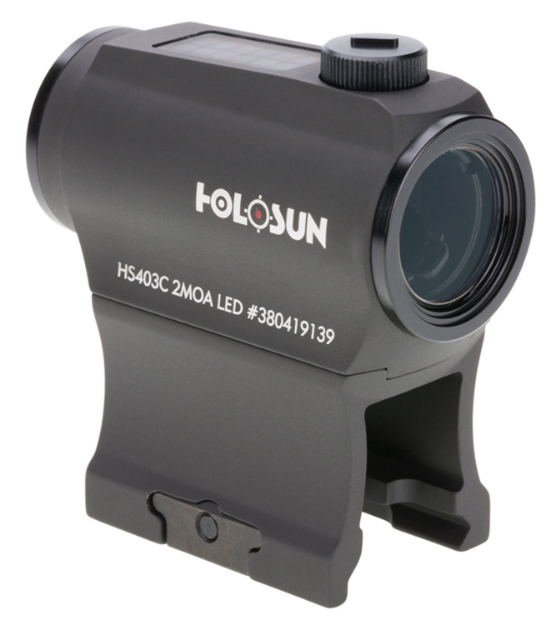 Picture of Holosun  Black Anodized 1X 20Mm 20Mm Tube 2 Moa Red Dot Reticle 2 Moa Dot Carbine/Rifle 