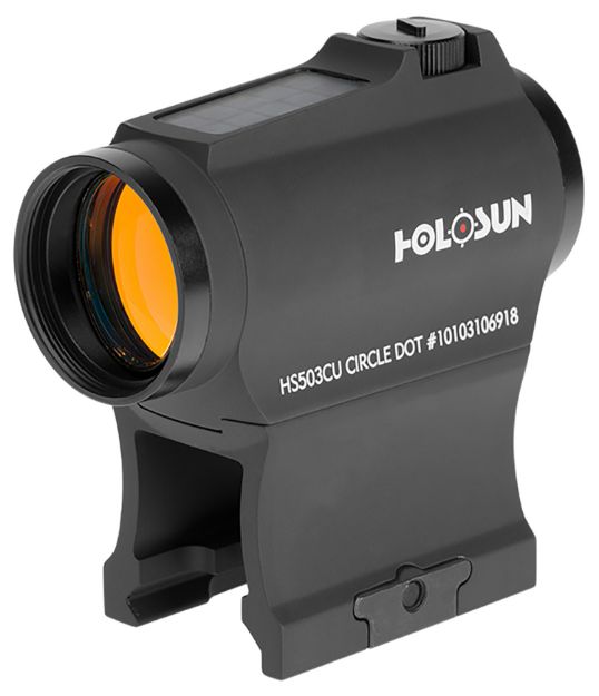 Picture of Holosun  Black Anodized 1X 20Mm 2 Moa Red Dot/65 Moa Red Circle Multi Reticle 