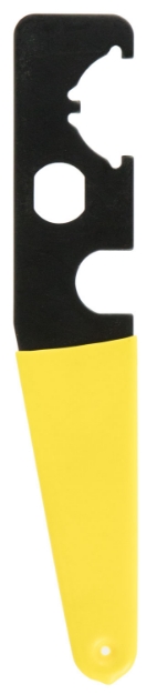 Picture of Tacfire Armorer's Stock Wrench Black/Yellow Steel Rifle Ar-15 Rubber Handle 