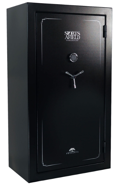 Picture of Sports Afield Preserve Sa5940p Keypad/Key Entry Black Textured Steel Holds 40 + 8 59" H X 40" W X 22" D Fireproof- Yes 