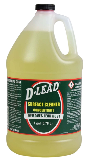 Picture of Esca Tech D-Lead Surface Cleaner Concentrate Removes Metal Dust & Lead 1 Gallon Bottle 4 Per Case 