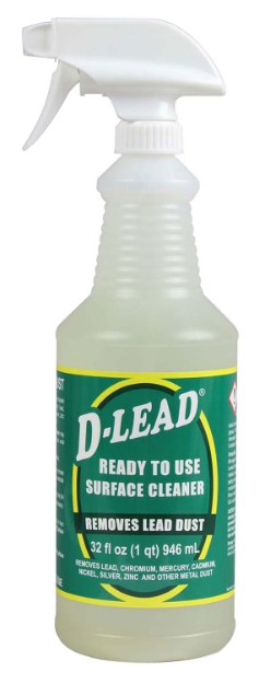 Picture of Esca Tech D-Lead Surface Cleaner Removes Metal Dust & Lead 32 Oz Trigger Spray 12 Per Case 