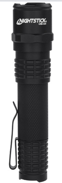 Picture of Nightstick Usb-320 Tactical Black Anodized Hardcoat Aluminum White Cree Led 320 Lumens 111 Meters Range 