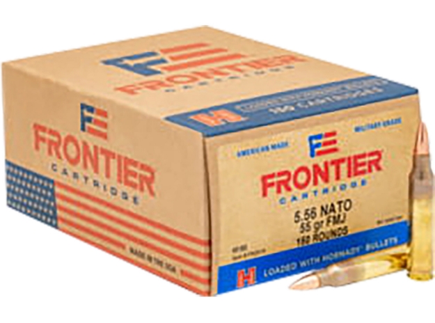 Picture of Frontier Cartridge Military Grade Centerfire Rifle 5.56X45mm Nato 55 Gr Full Metal Jacket (Fmj) 150 Per Box/ 8 Cs 