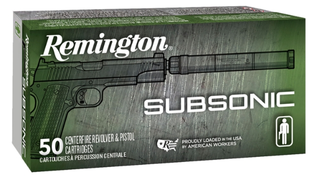 Picture of Remington Ammunition Subsonic Target 9Mm Luger 147 Gr Flat Nose Enclosed Base (Fneb) 50 Per Box/ 10 Cs 