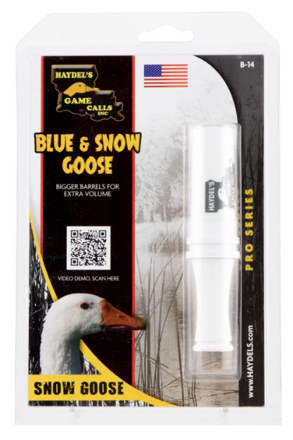 Picture of Haydel's Game Calls Blue & Snow Goose Open Call Attracts Geese White Plastic 