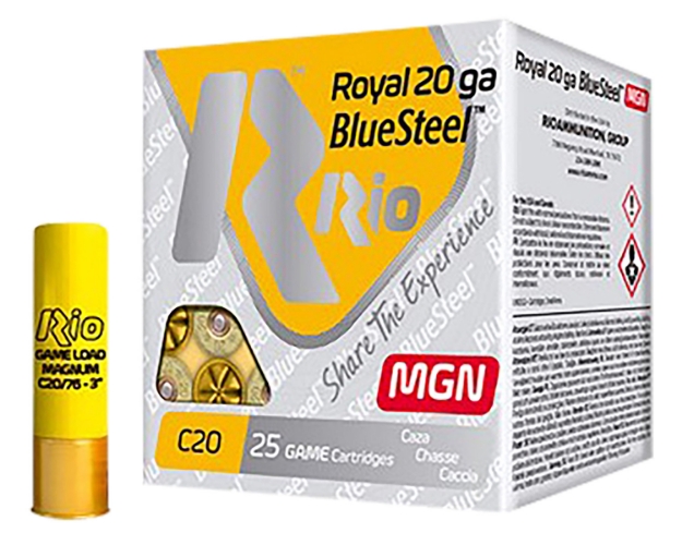 Picture of Rio Ammunition Bluesteel Royal 20 Gauge 3" 1 Oz 4 Shot 25 Per Box/ 10 Cs 