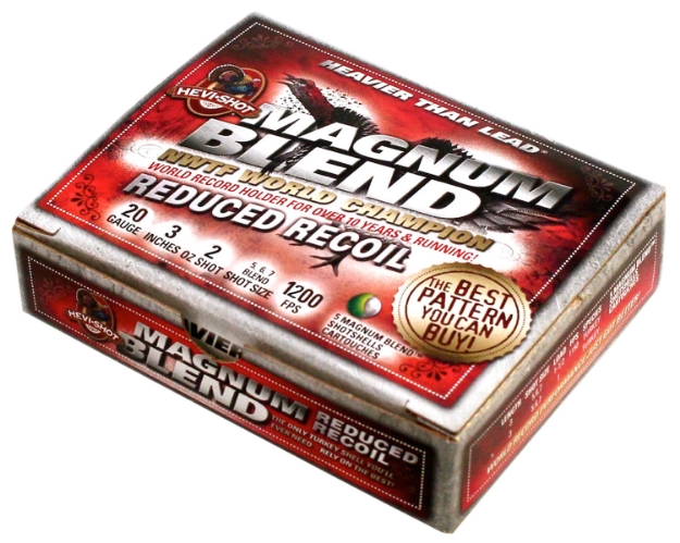 Picture of Hevi-Shot Magnum Blend Turkey 20 Gauge 3" 2 Oz Tungsten 5/6/7 Shot 5 Per Box/ 10 Cs 