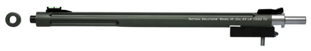 Picture of Tactical Solutions X-Ring Barrel 22 Lr 16.50" Od Green Matte Finish Aluminum Material Bull With Fluting, Threading & Sights For Ruger 10/22 Takedown 