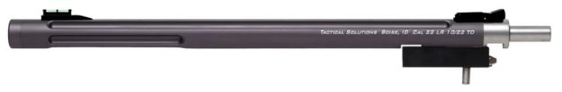 Picture of Tactical Solutions X-Ring Barrel 22 Lr 16.50" Gunmetal Gray Finish Aluminum Material Bull With Fluting, Threading & Sights For Ruger 10/22 Takedown 