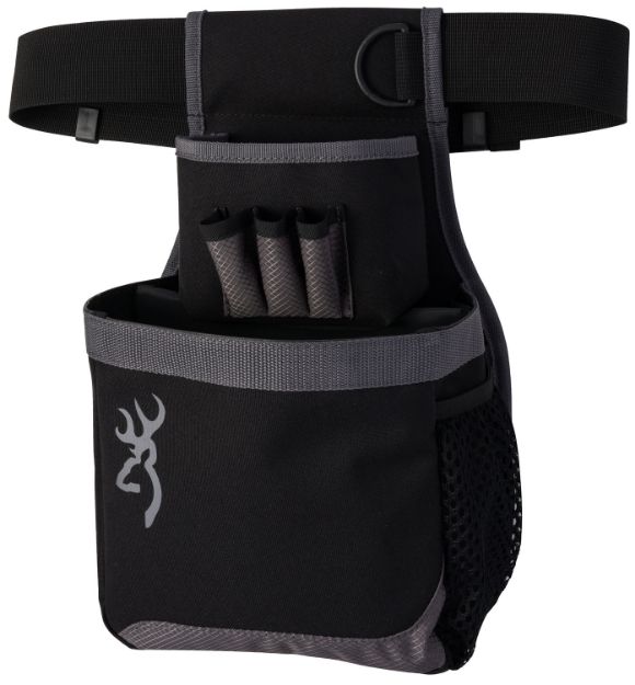 Picture of Browning Flash Shell Pouch Gray Nylon Capacity 1 Box Shotgun Belt Mount Adjustable Belt 