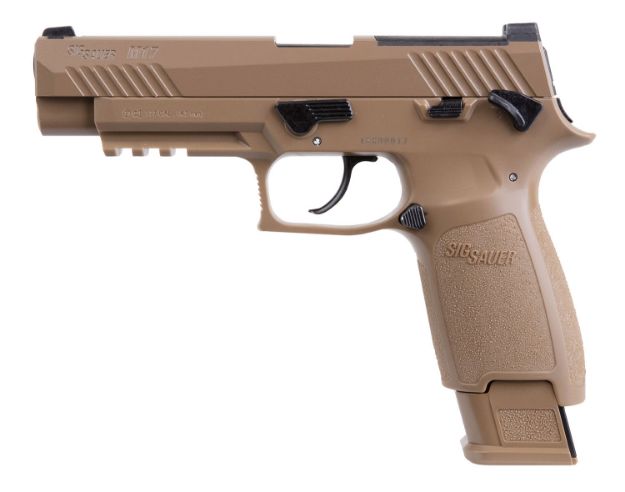 Picture of Sig Sauer Airguns P320-M17 Air Pistol Co2 177 Pellet 20+1 4.70" Coyote Polymer Grips 