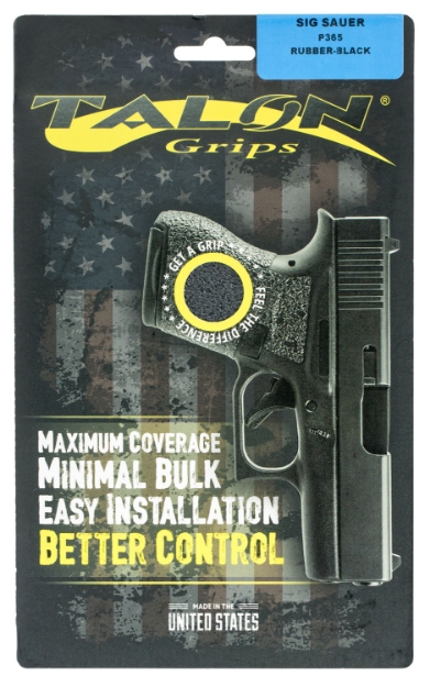 Picture of Talon Grips Adhesive Grip Textured Black Rubber For Sig P365 