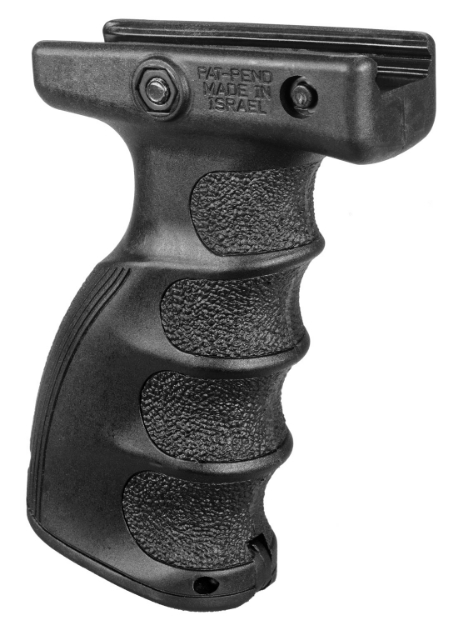 Picture of Fab Defense Ag-44S Qr Ergonomic Foregrip Made Of Polymer With Black Finish & Finger Grooves For Picatinny Rail 