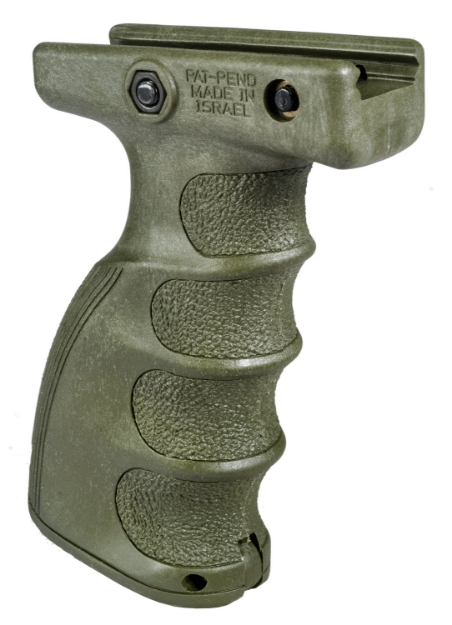 Picture of Fab Defense Ag-44S Qr Ergonomic Foregrip Made Of Polymer With Od Green Finish & Finger Grooves For Picatinny Rail 