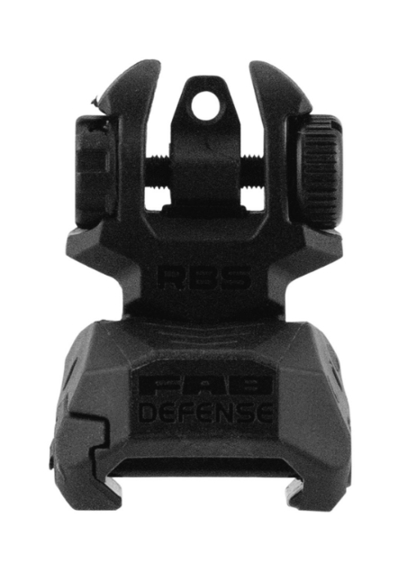 Picture of Fab Defense Rear Back-Up Sight Black Folding Rear Back Up Sight For Ar-15, M4, M16 