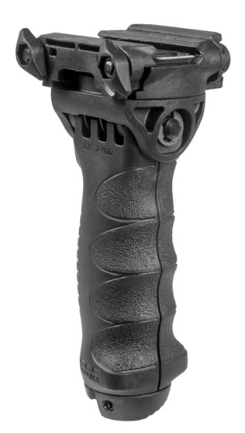 Picture of Fab Defense T-Pod G2 Rotating Tactical Foregrip & Bipod Black Polymer Grip, 6061-T6 Aluminum Black Bipod Legs 