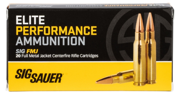 Picture of Sig Sauer Elite Performance 308 Win 150 Gr 2900 Fps Full Metal Jacket (Fmj) 20 Bx/25 Cs 