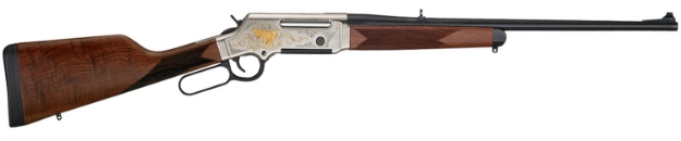 Picture of Henry Long Ranger Wildlife 223 Rem 5.56X45mm Nato 5+1 20" Blued 20" Round Barrel Nickel-Plated With 24K Gold Inlay Engraved Steel American Walnut Right Hand 