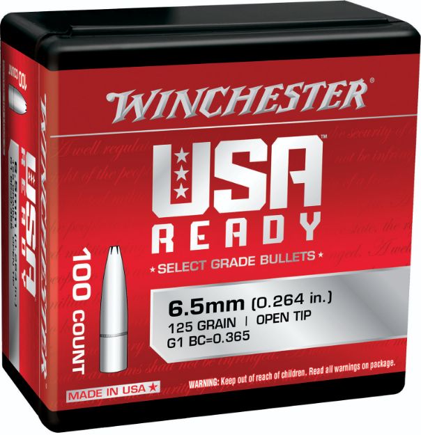 Picture of Winchester Ammo Centerfire Rifle 6.5 Creedmoor 125 Gr Open Tip 