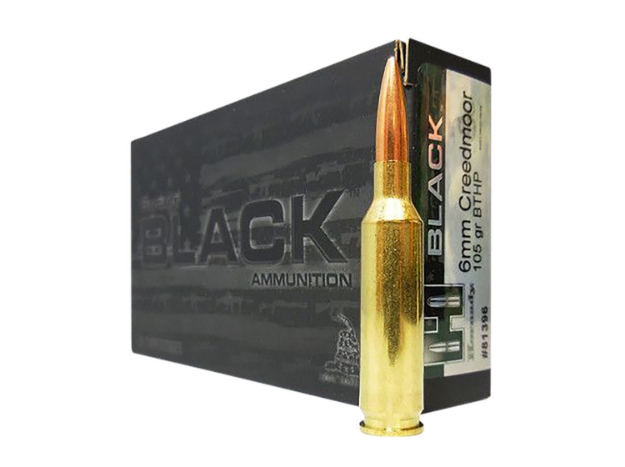 Picture of Hornady Black Target 6Mm Creedmoor 105 Gr Hollow Point Boat-Tail (Hpbt) 20 Per Box/ 10 Cs 