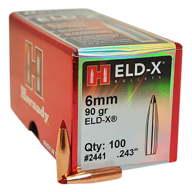 Picture of Hornady Eld-X Hunting 6Mm .243 90 Gr Extremely Low Drag-Expanding 