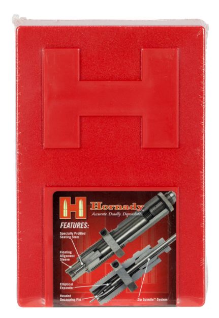 Picture of Hornady Custom Grade Series Iv 2-Die Set For 375 Flanged Mag Nitro Express Includes Sizing/Seater 