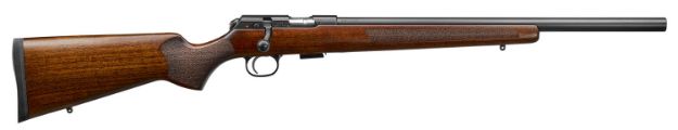 Picture of Cz-Usa Cz 457 Varmint 22 Wmr 5+1 20.50" Black Nitride Heavy Barrel Black Nitride Turkish Walnut Fixed Varmint-Style Stock Right Hand 