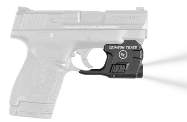 Picture of Crimson Trace Ltg770 Lightguard S&W M&P Shield/M2.0 For Handgun 110 Lumens Output White Led Light Trigger Guard Mount Black Anodized Polymer 