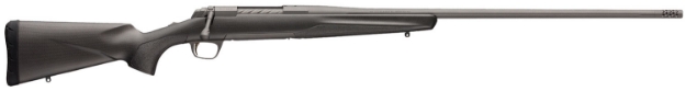 Picture of Browning X-Bolt Pro Tungsten 6.5 Creedmoor 4+1 22" Fluted & Lapped Barrel With Muzzle Brake, Spiral Fluted Bolt, Tungsten Gray Cerakote, Textured Grip Paneled Carbon Fiber Stock 