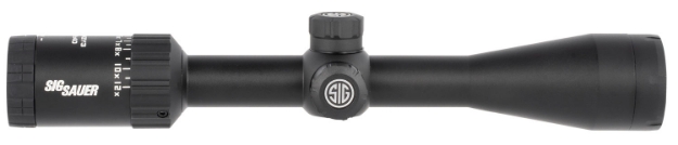 Picture of Sig Sauer Electro-Optics Whiskey3 Black Anodized 4-12X40mm 1" Tube Quadplex Reticle 