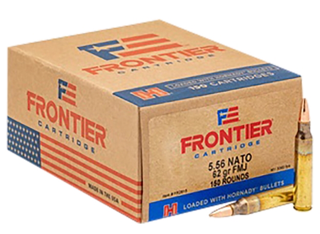 Picture of Frontier Cartridge Military Grade Centerfire Rifle 5.56X45mm Nato 62 Gr Full Metal Jacket (Fmj) 150 Per Box/ 8 Cs 