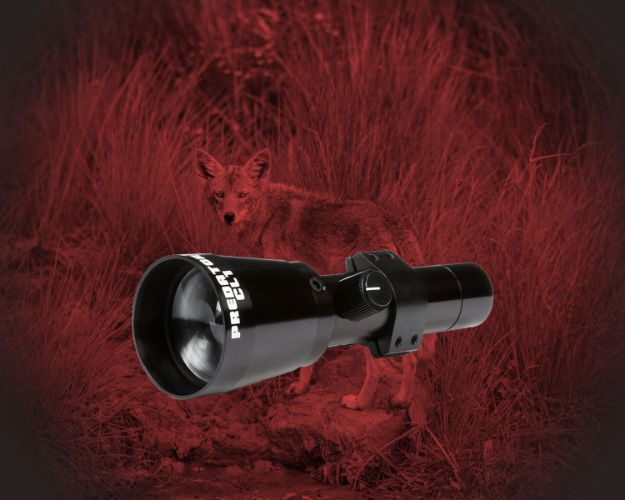 Picture of Coyote Light Cl1 Predator Red Led Light Up To 800 Yds Beam Matte Black Aluminum 