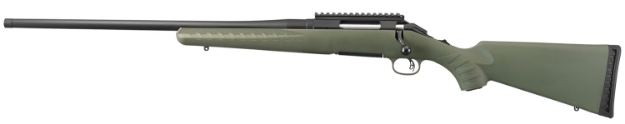 Picture of Ruger American Predator 7Mm-08 Rem 4+1 22" Matte Black Heavy Barrel Moss Green Synthetic/Left Hand 