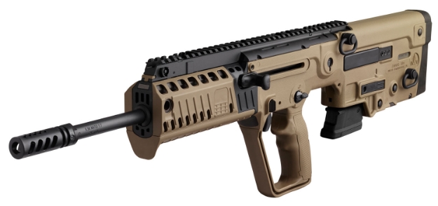 Picture of Iwi Us Tavor X95 *Nj/Md Compliant 5.56X45mm Nato Caliber With 18.50" Barrel, 10+1 Capacity, Flat Dark Earth Metal Finish, Flat Dark Earth Fixed Bullpup Stock & Polymer Grip Right Hand 