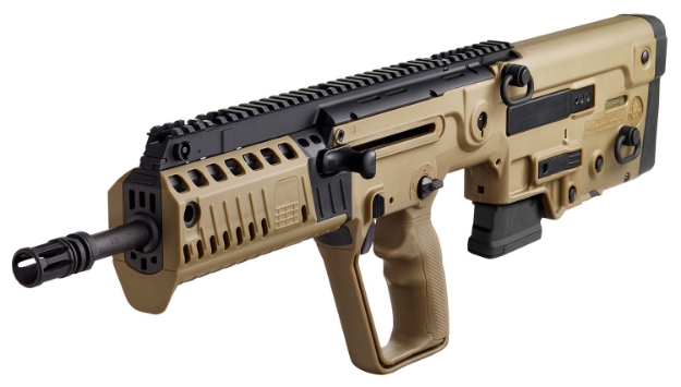 Picture of Iwi Us Tavor X95 5.56X45mm Nato Caliber With 16.50" Barrel, 10+1 Capacity, Flat Dark Earth Metal Finish, Flat Dark Earth Fixed Bullpup Stock & Polymer Grip Right Hand 