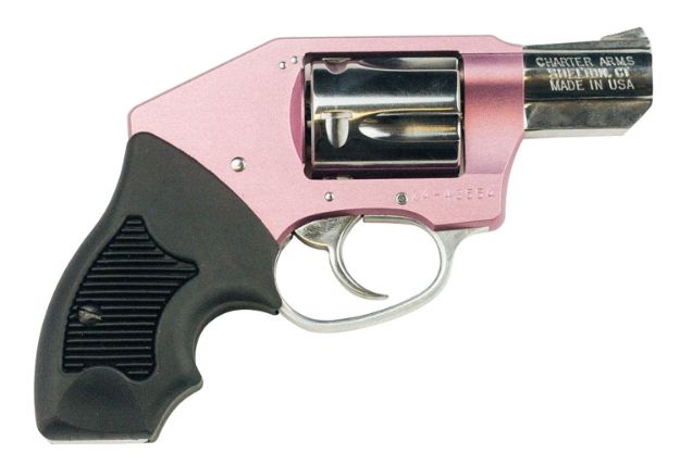 Picture of Charter Arms Undercover Lite Chic Lady Off Duty 38 Special 5Rd Shot 2" High Polished Stainless Pink Aluminum Frame Black Finger Grooved Rubber Grip 