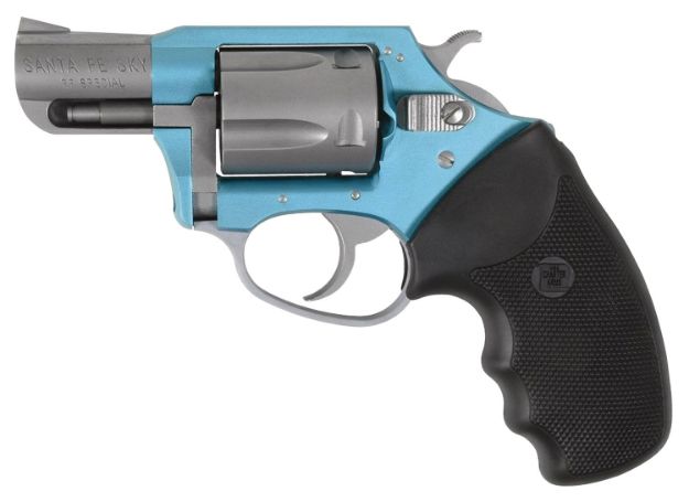 Picture of Charter Arms Undercover Lite Santa Fe 38 Special 5Rd 2" Stainless Finished Barrel/Cylinder, Aluminum Frame W/Turquoise Finish, Standard Hammer, Finger Grooved Black Rubber Grip 