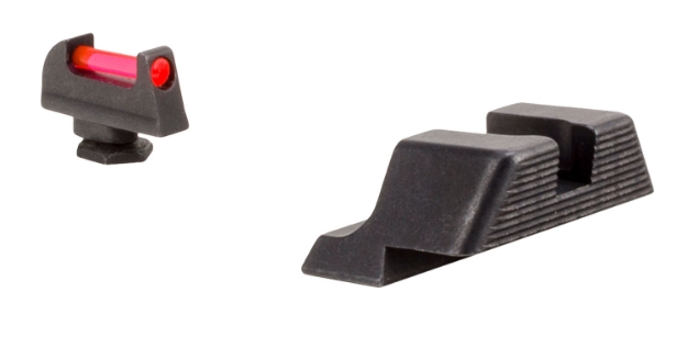 Picture of Trijicon Fiber Sights- Glock Standard Frames Black | Red Fiber Optic Front Sight Front Sight Black Rear Sight 