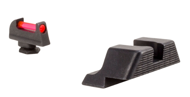 Picture of Trijicon Fiber Sights- Glock Small Frames Black | Red Fiber Optic Front Sight Front Sight Black Rear Sight 