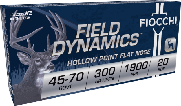 Picture of Fiocchi Field Dynamics Rifle 45-70 Gov 300 Gr Hollow Point Flat Nose (Hpfn) 20 Per Box/ 10 Cs 