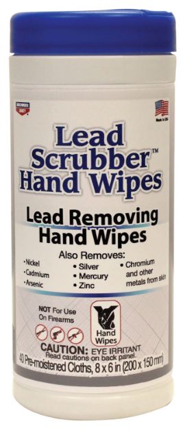 Picture of Birchwood Casey Lead Scrubber 8" X 6" Wipes 40 Per Pkg 