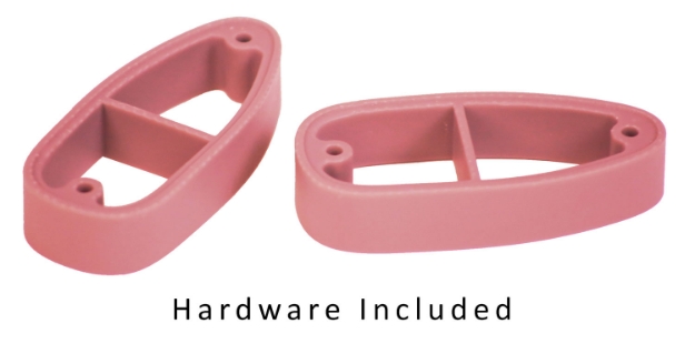 Picture of Crickett Lop Spacer Kit Pink Polymer, Fits Crickett Synthetic Rifles, Kit Includes 2 3/4" Spacers, 2 Long & 2 Short Butt Plate Screws & Instruction Card 