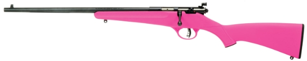 Picture of Savage Arms Rascal 22 Lr Caliber With 1Rd Capacity, 16.12" Barrel, Matte Blued Metal Finish & Pink Synthetic Stock Left Hand (Youth) 