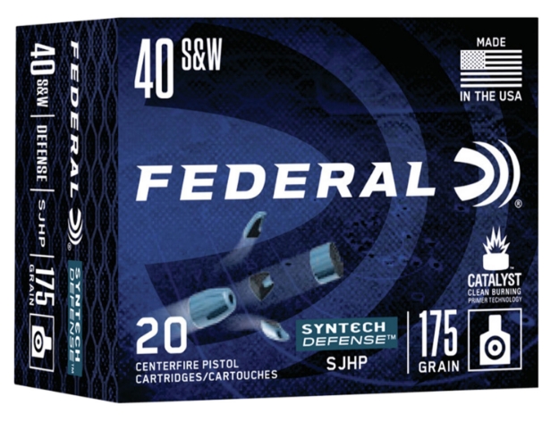 Picture of Federal Syntech Defense Defense 40 S&W 175 Gr Segmented Jacketed Hollow Point (Sjhp) 20 Per Box/ 10 Cs 